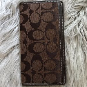 Coach checkbook holder